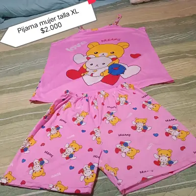 Pijama de mujer con estampado de dibujos talla L - miniatura 2