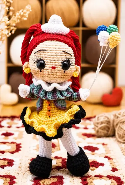 Muñeca de crochet hecha a mano - miniatura 3