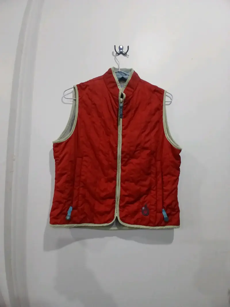 Chaleco sin mangas rojo para hombre - 1