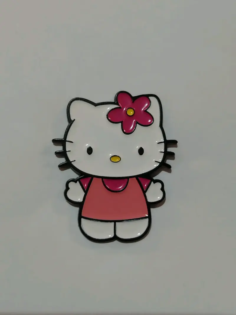 Imán decorativo Hello Kitty con flor