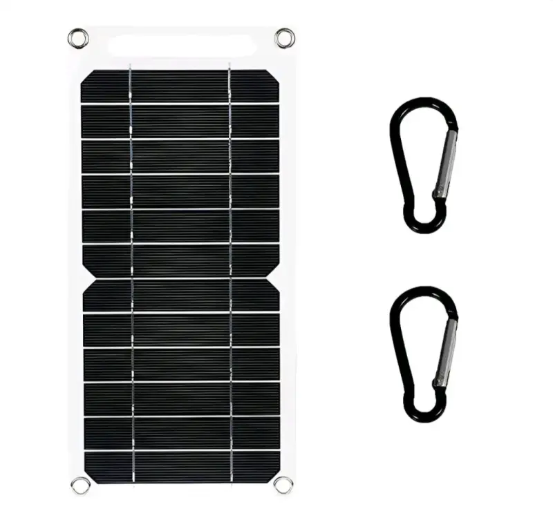 Panel solar portátil con ganchos incluidos - 1