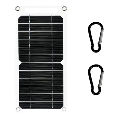 Panel solar portátil con ganchos incluidos - miniatura 1