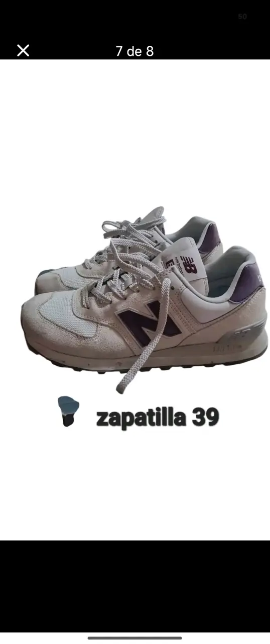 Zapatillas deportivas New Balance blancas talla 39