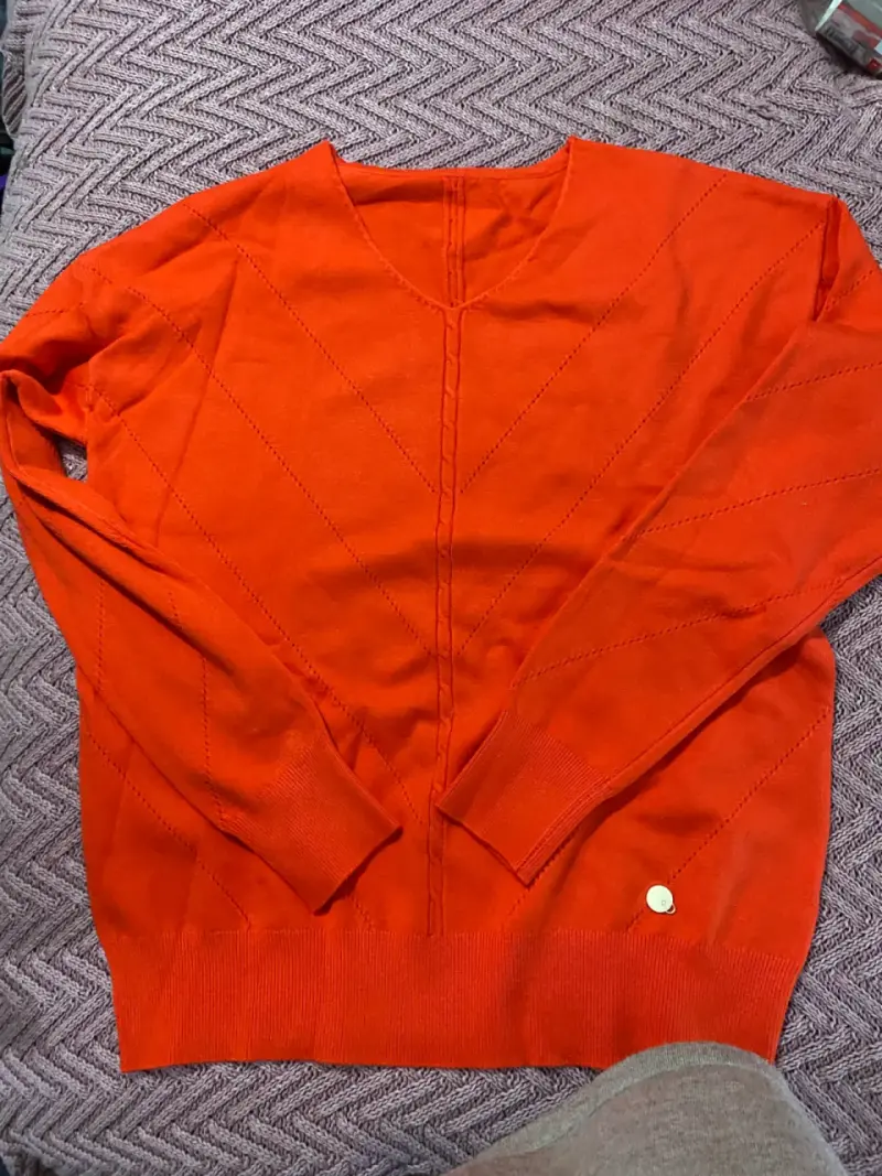 Suéter de mujer color naranja vibrante - 1