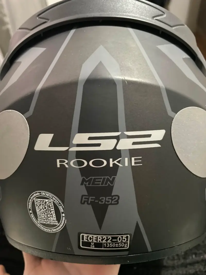 Casco de moto LS2 rookie talla m - 5