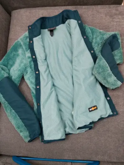 Chaqueta polar verde Latitude con bolsillo - miniatura 2