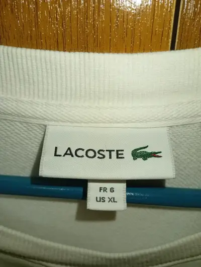 Polerón blanco Lacoste para hombre - miniatura 3