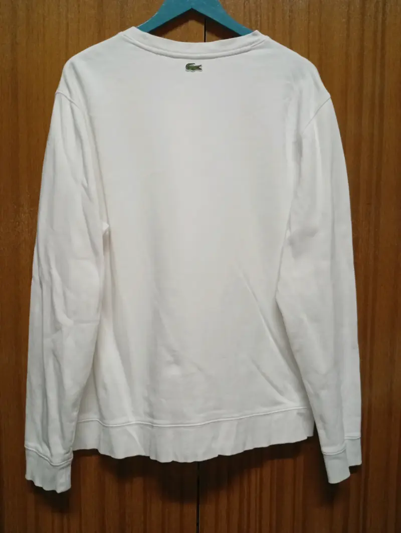 Polerón blanco Lacoste para hombre - 4
