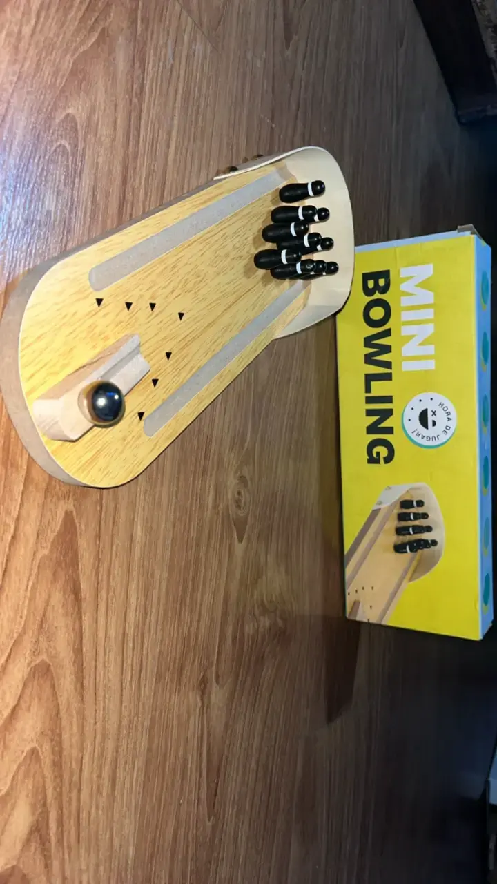 Juego de Mini Bowling de Madera