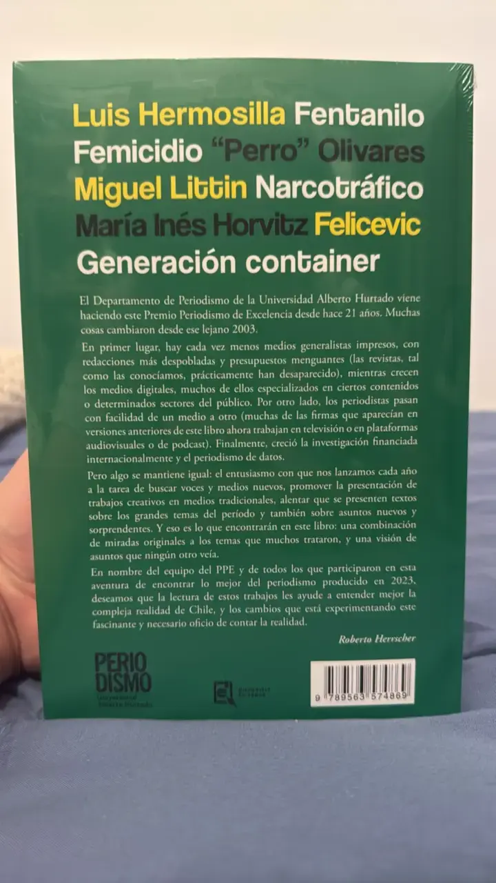 Libro El Mejor Periodismo Chileno 2023 - 2