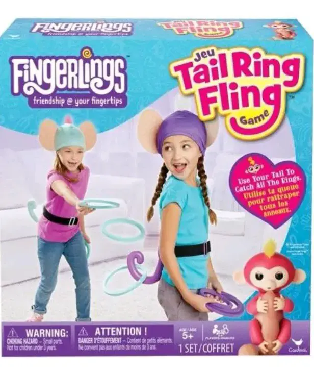 Juego de lanzamiento de aros Fingerlings Tail Ring Fling
