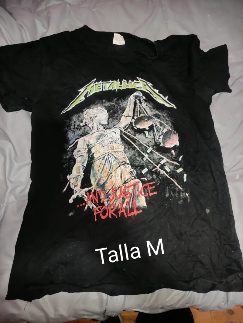 Polera Metallica And Justice For All Talla M