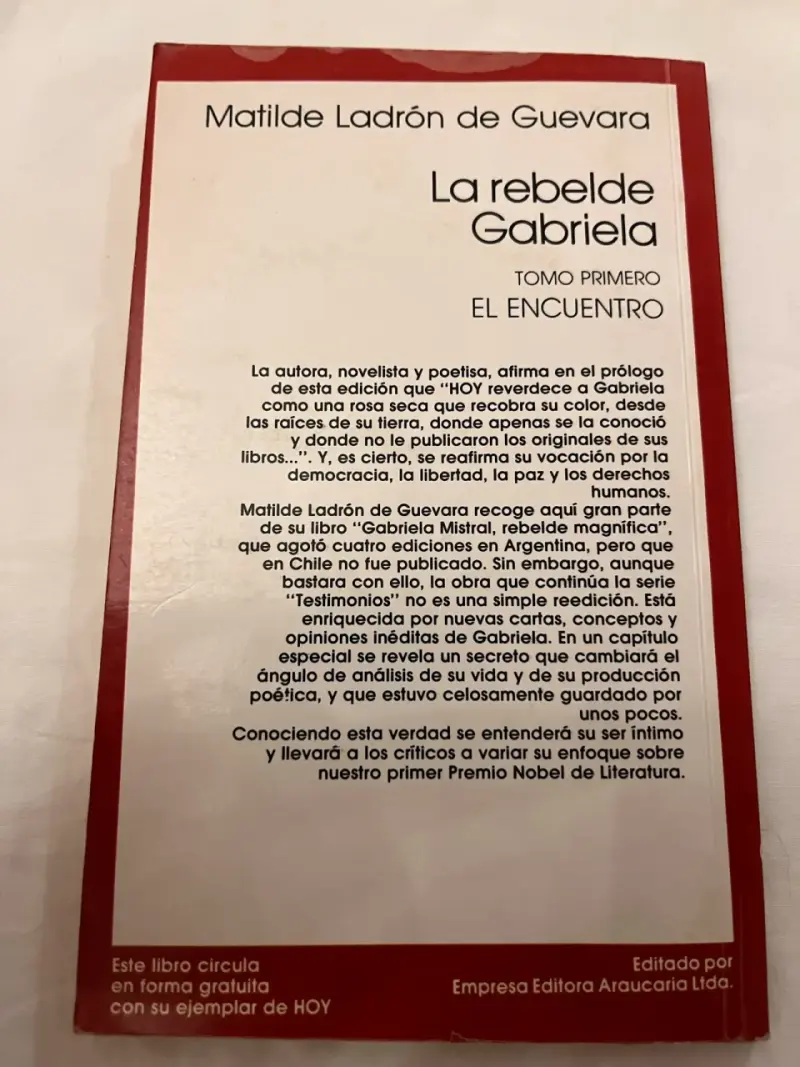 'La rebelde Gabriela' de Matilde Ladrón de Gu - 2