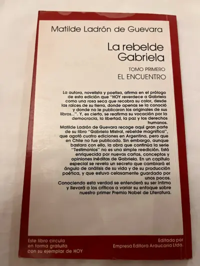 'La rebelde Gabriela' de Matilde Ladrón de Gu - miniatura 2