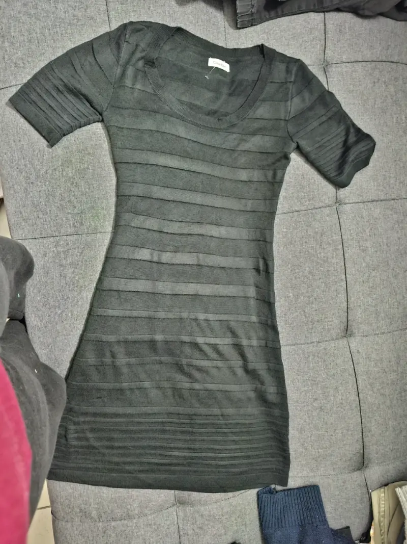 Vestido negro lanilla invierno