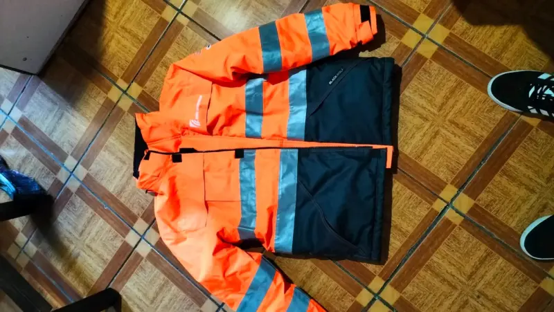 Chaqueta de seguridad reflectante naranja - 1