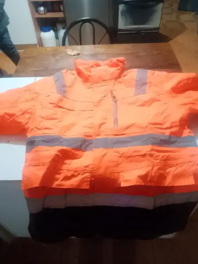 Chaqueta de seguridad reflectante naranja - miniatura 4