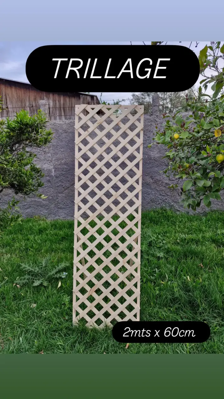 Enrejado de Madera para Jardín 2m x 60cm
