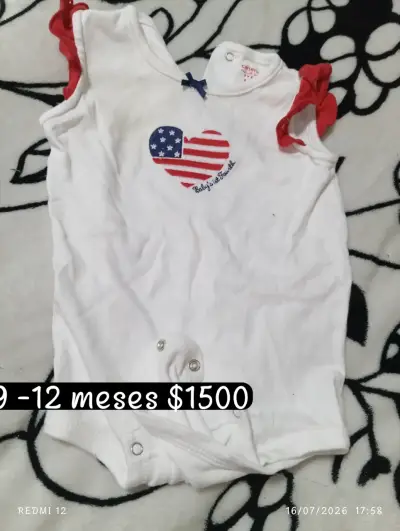 2 Body para bebé 9-12 meses diseño corazón - miniatura 2