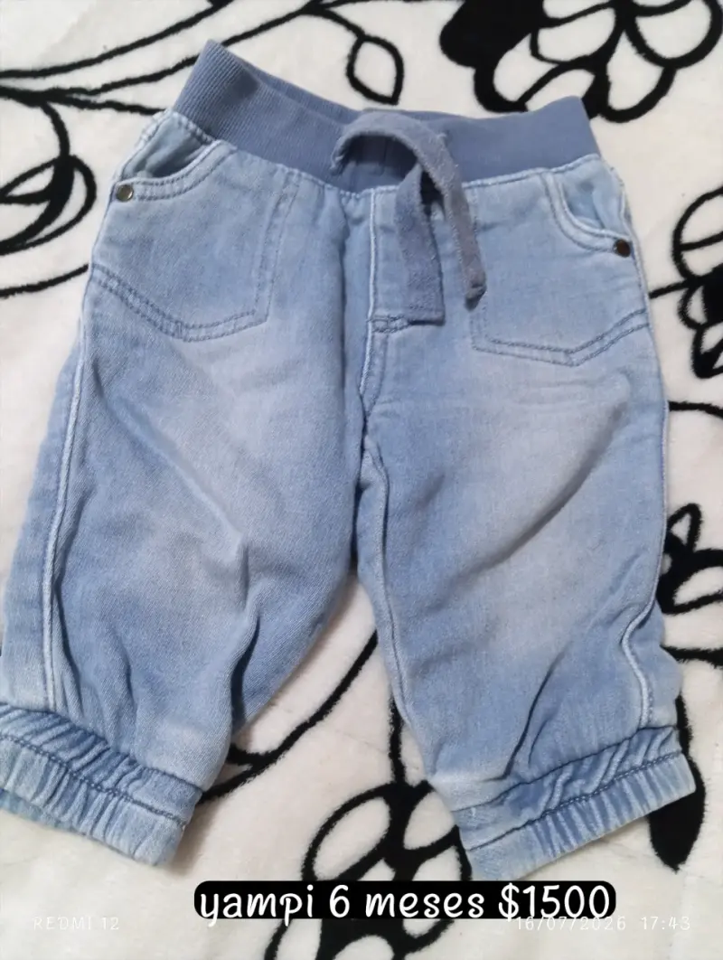 2 Pantalones de mezclilla para bebé 3 a 6 meses - 2