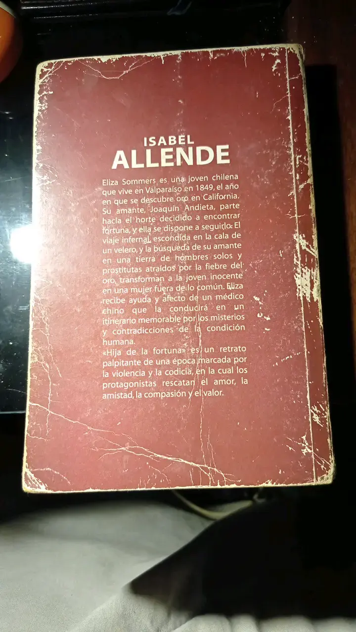 Libro 'Hija de la Fortuna' de Isabel Allende - 2