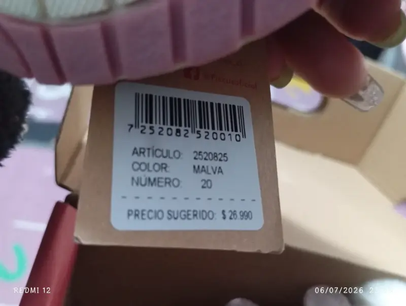 Zapatos de bebé malva con forro de peluche - 4