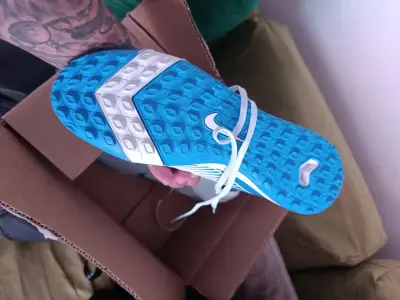 Zapatillas de fútbol Nike Mercurial azules - miniatura 2