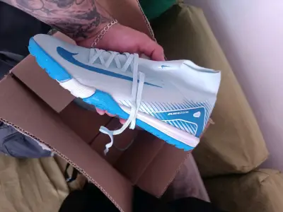 Zapatillas de fútbol Nike Mercurial azules - miniatura 3