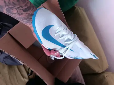Zapatillas de fútbol Nike Mercurial azules - miniatura 4