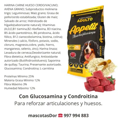Alimento Premium Adultos carne y avena 20kg - miniatura 2