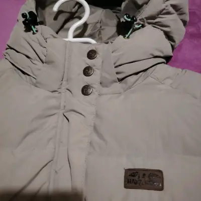 Parka beige Haka honu con capucha - miniatura 3