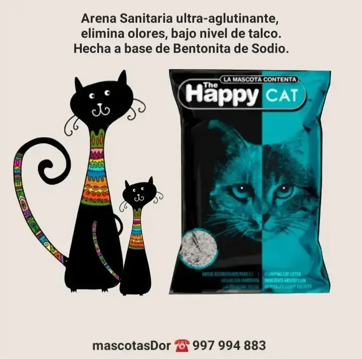 Arena para gatos The Happy Cat 18kg ultra-aglutinante