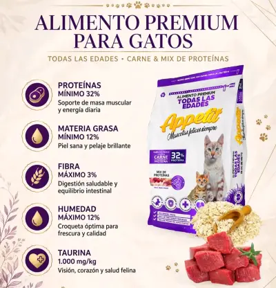 Alimento Premium Gatos todas las edades 10kg - miniatura 1