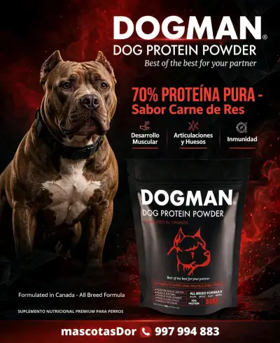 Proteína para Perros Dogman Sabor Carne de Res 500g - miniatura 1