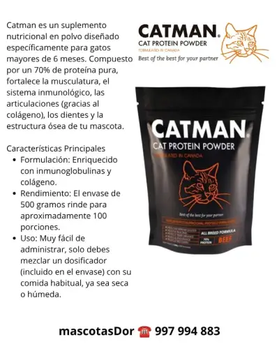 Proteína para gatos Catman 500g - miniatura 2