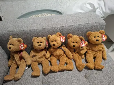 Set de osos de peluche Ty Beanie Babies colección - miniatura 1