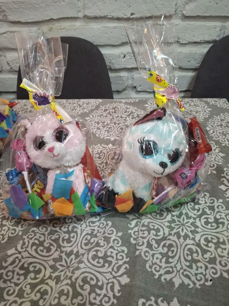 Peluches con dulces en bolsa de regalo - 3