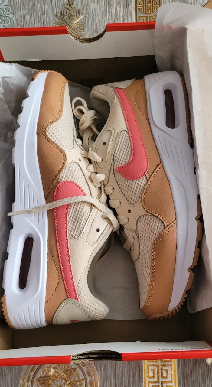 Zapatillas Nike Air Max beige y rosado - 3
