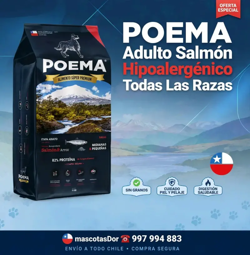 Alimento para perro Poema adulto salmón hipoalergénico - 1
