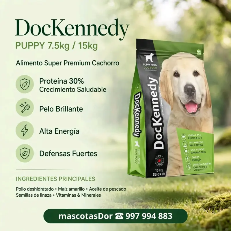 Alimento cachorros DocKennedy Puppy 7,5 KG - 1