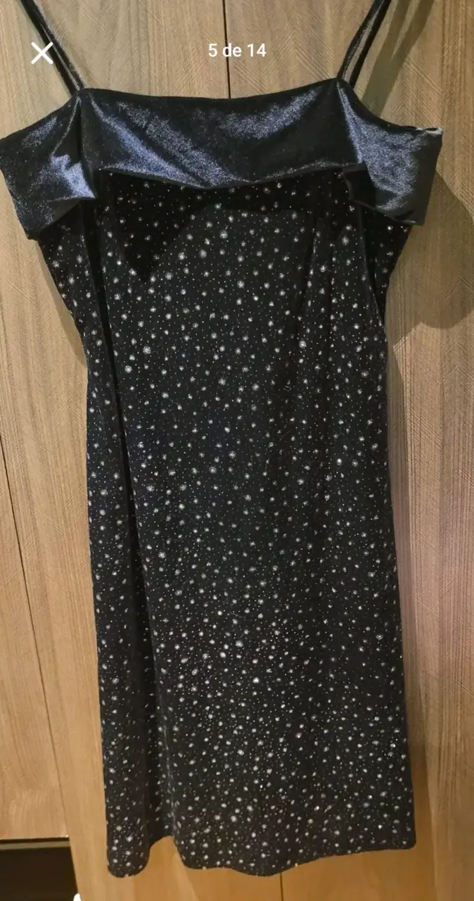 Vestido azul y negro de mujer marca Maniqui - 2