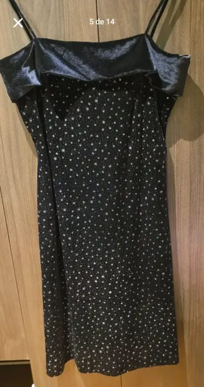 Vestido azul y negro de mujer marca Maniqui - miniatura 2