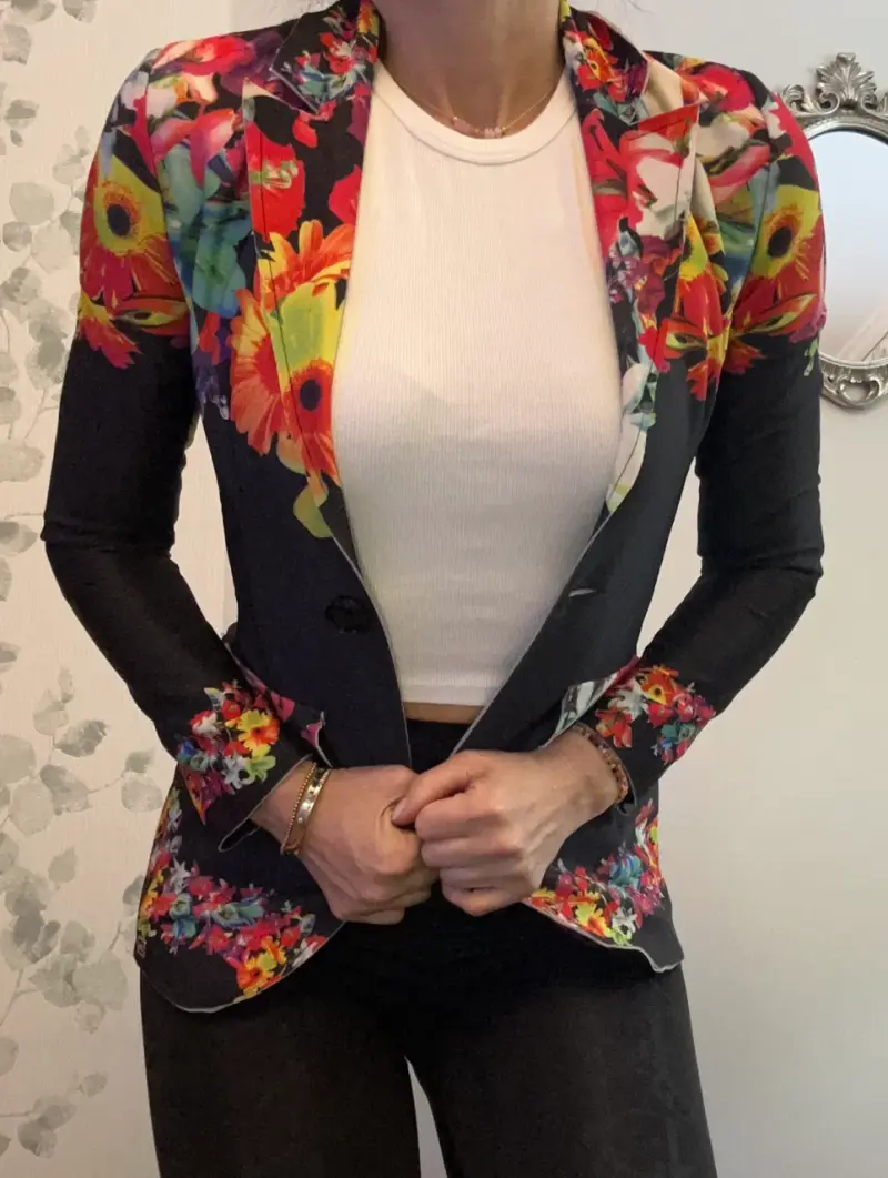 Blazer floral para mujer - 1
