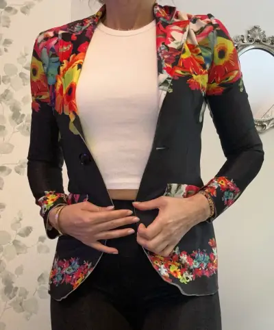 Blazer floral para mujer - miniatura 3