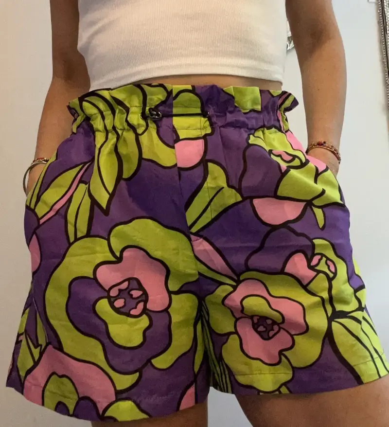 Shorts de flores coloridos Las Pepas - 2