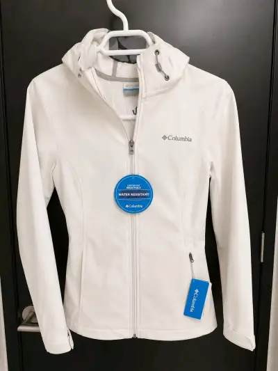 Chaqueta Columbia Blanca Impermeable Mujer - miniatura 1