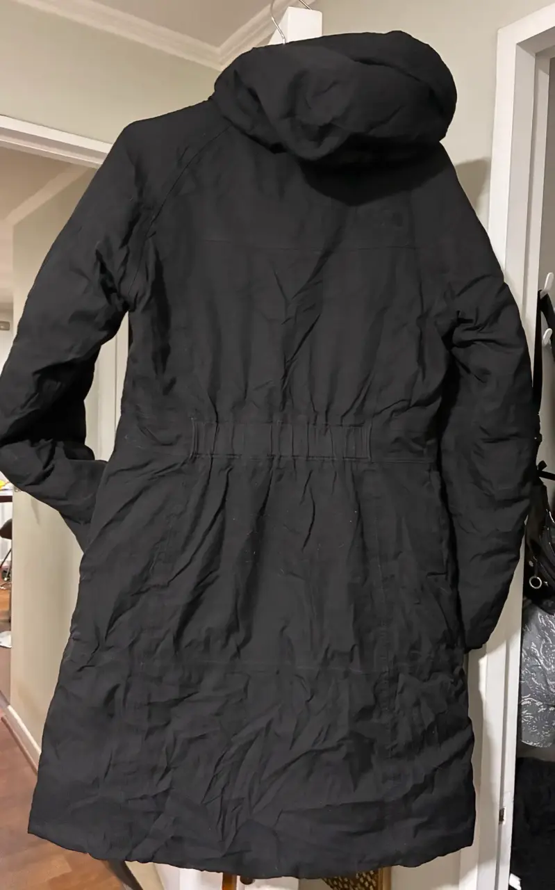 Parka negra The North Face talla SP impermeable - 4