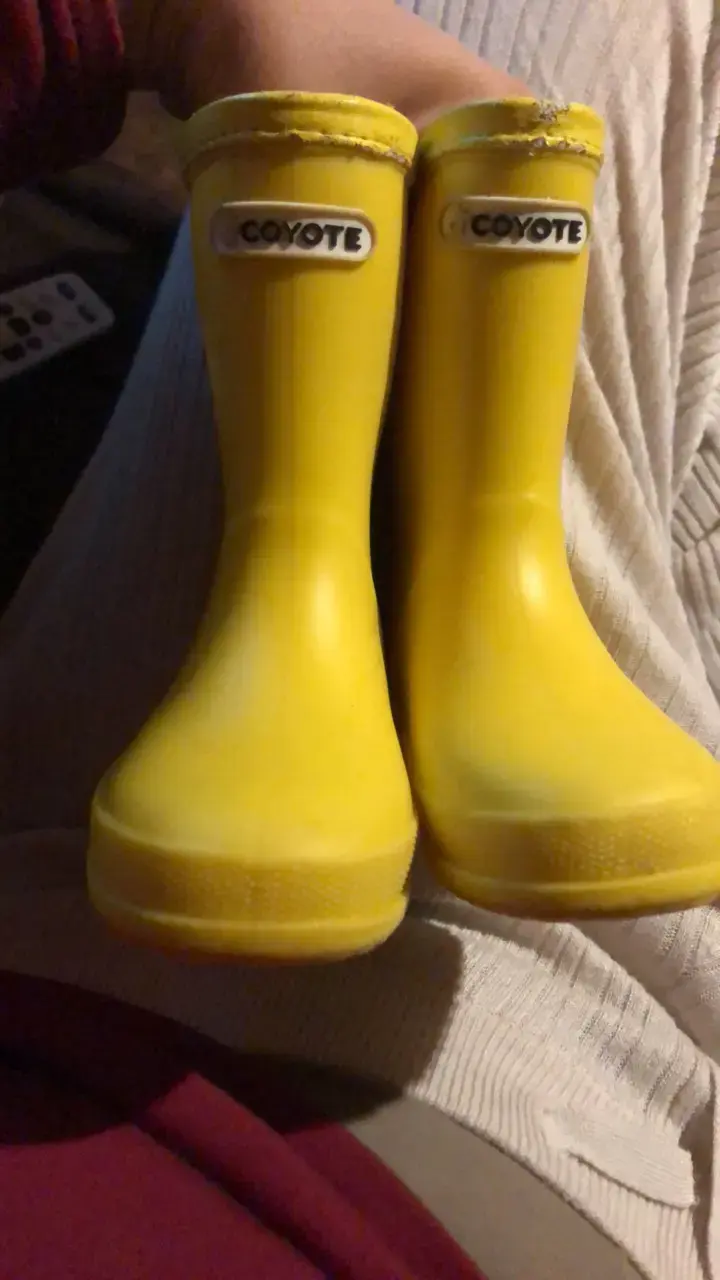 Botas de lluvia amarillas para niños Coyote 24 - 1