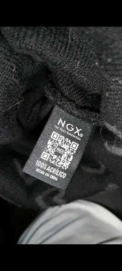 Gorro de lana negro NGX con diseño - miniatura 2