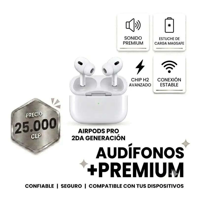 Audífonos Inalámbricos AirPods Pro 2da Generación